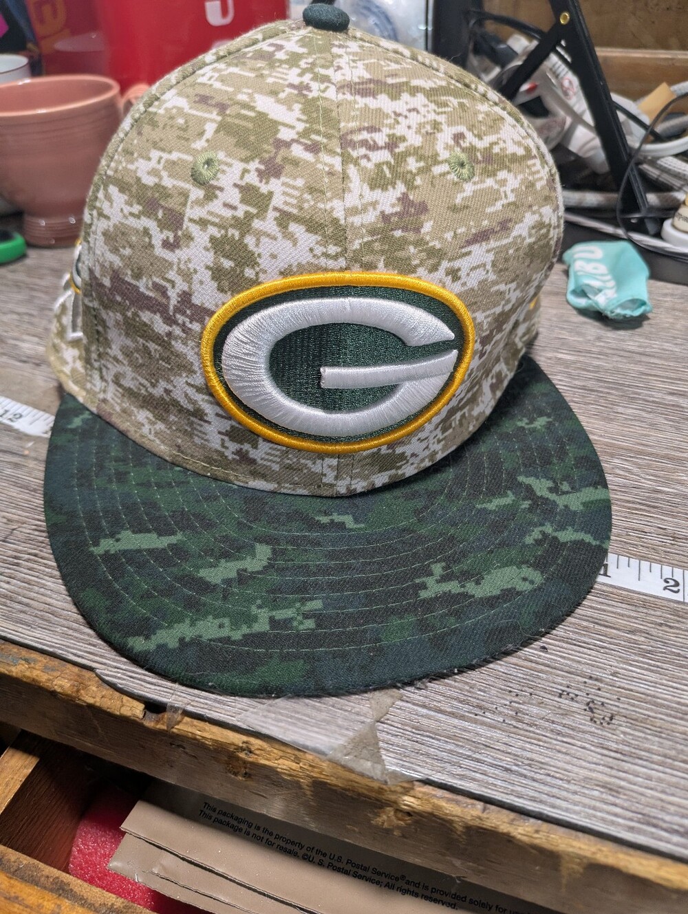 Green Bay Packers New Era Salute to Service cap Size 6 7/8 NFL